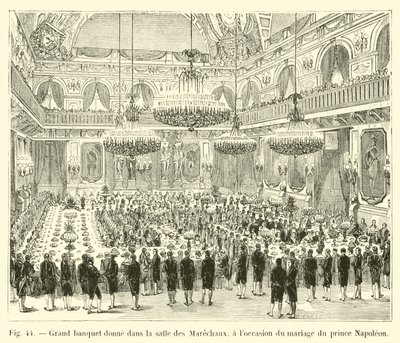 Grand banquet donné dans la salle des Maréchaux, à l