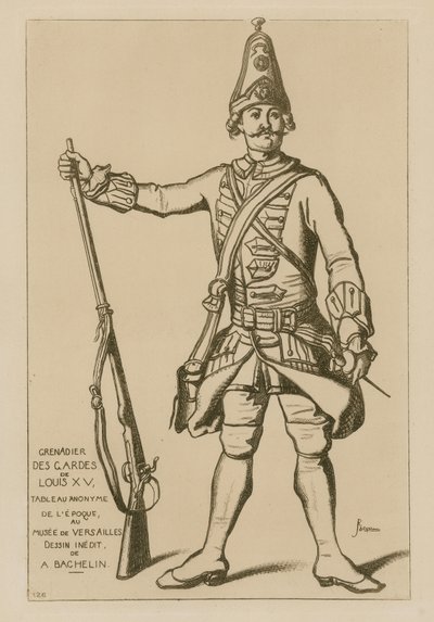 Grenadier des gardes de Louis XV - French School