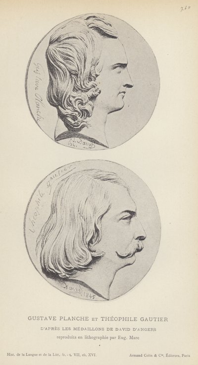 Gustave Planche et Théophile Gautier - French School