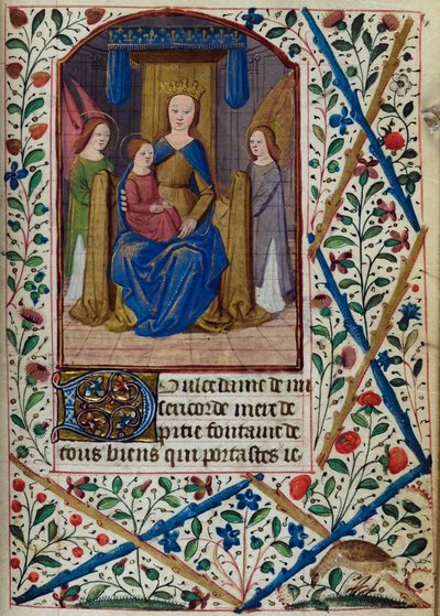 Vierge et Enfant, du Livre d