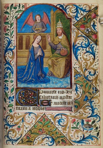 Couronnement de la Vierge, du Livre d