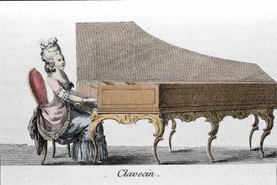 Joueur de clavecin (Clavicembalo, cembalo). - French School