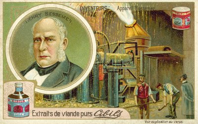 Henry Bessemer, inventeur du procédé Bessemer - French School