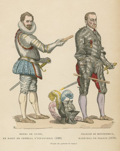 Henri Ier, duc de Guise et François de Montmorency, maréchal de France - French School