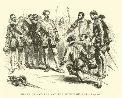 Henri de Navarre et les Gardes Écossais - French School