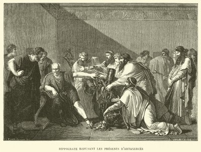 Hippocrate refusant les cadeaux d