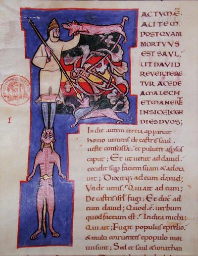 Initiale historiée 