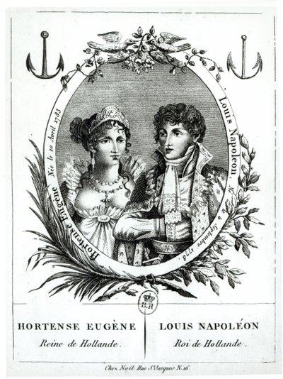 Hortense de Beauharnais (1783-1837) et Louis-Napoléon Bonaparte (1778-1846) - French School