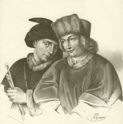 Hubert (1366-1426) et Jan van Eyck (1370-1441), artistes flamands - French School