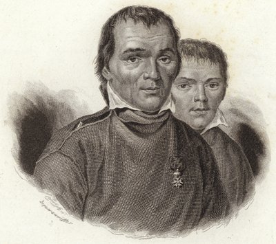 Hubert Goffin et son fils Mathieu - French School