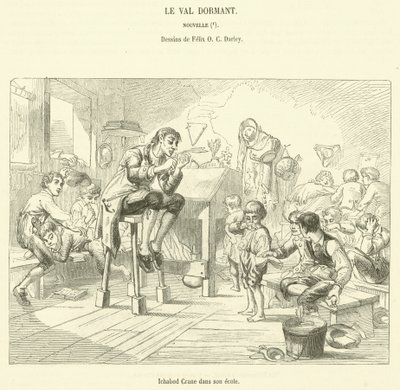 Ichabod Crane dans son école - French School