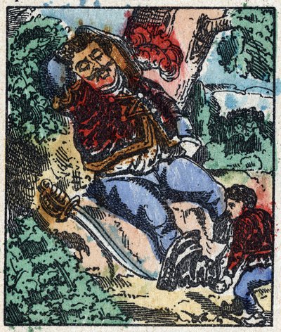 Illustration du conte « Le Petit Poucet » de Charles Perrault. Gravure sur bois d