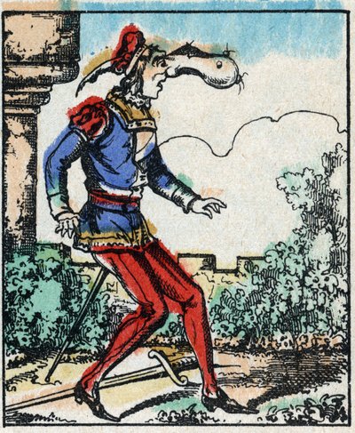 Illustration du conte « Les Aventures de Grand Flandrin » Gravure sur bois d