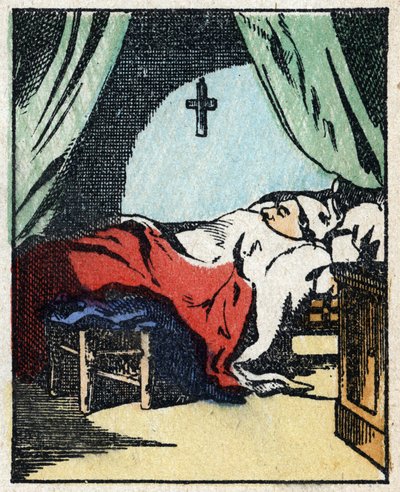 Illustration du conte « Histoire véridique de Jeannot Serinet » Gravure sur bois de l