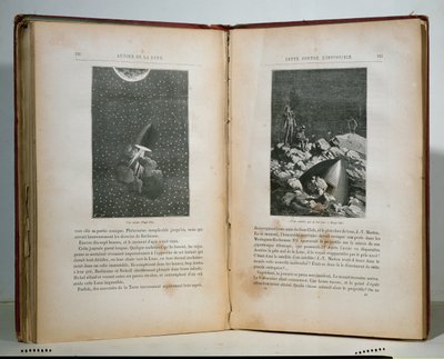 Illustrations de Autour de la Lune par Jules Verne (1828-1905) - French School