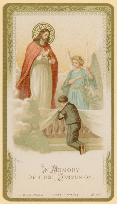 En mémoire de la première communion - French School