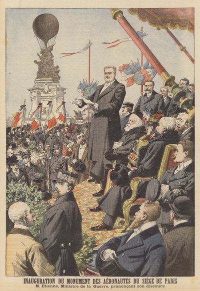 Inauguration du monument aux aéronautes du Siège de Paris - French School