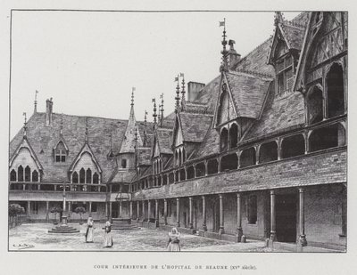 Cour intérieure des Hospices de Beaune - French School