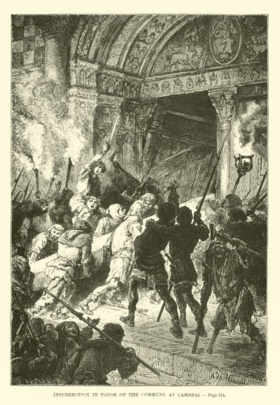Insurrection en faveur de la Commune à Cambrai - French School