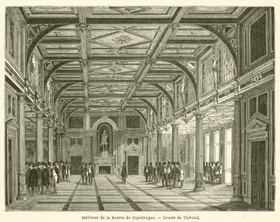 Intérieur de la Bourse de Copenhague - French School
