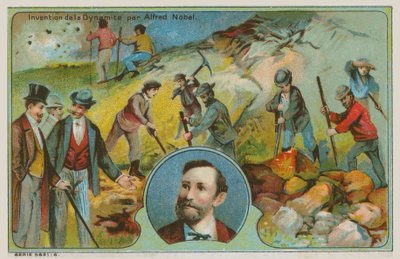 Invention de la dynamite par Alfred Nobel - French School