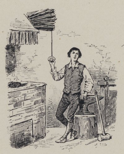 Le compositeur italien Gioachino Rossini enfant (gravure) - French School