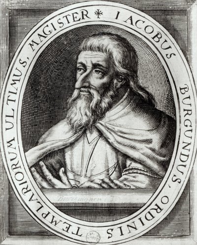 Jacques de Molay (vers 1243-1314) Maître des Templiers - French School