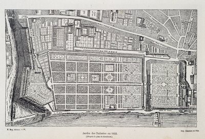 Jardin des Tuileries en 1652 (d