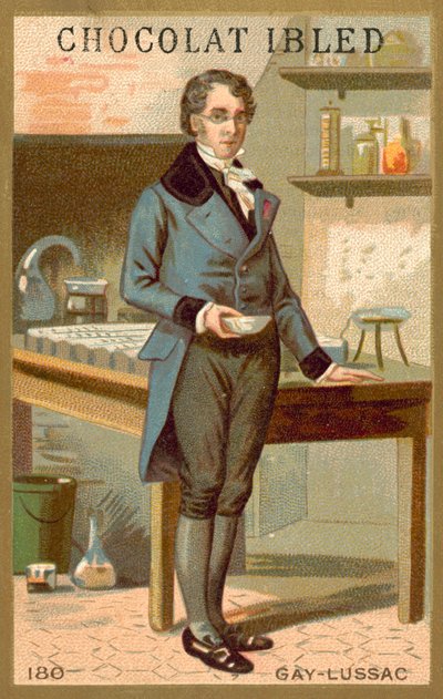Joseph Louis Gay-Lussac, chimiste et physicien français (chromolithographie) - French School