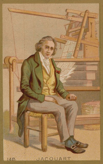 Joseph Marie Jacquard, tisserand et marchand français - French School