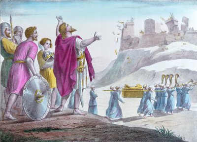 Josué commandant aux murs de Jéricho de s