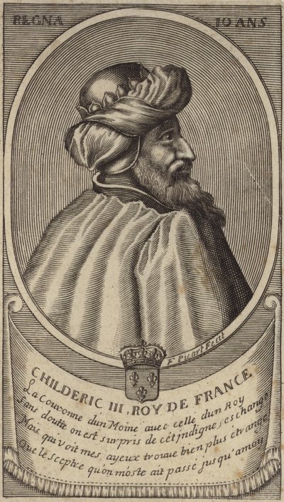 Roi Childéric III des Francs - French School