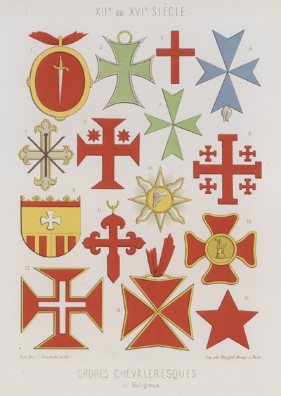 Chevaliers et ordres religieux - French School
