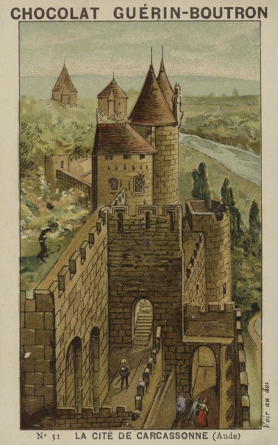 La Cité de Carcassonne, Aude - French School