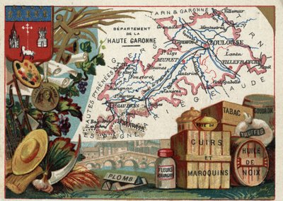La Haute-Garonne (31), Midi-Pyrénées, France. Spécialités locales : plomb, fleurs d