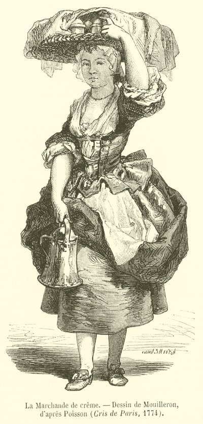 La marchande de crème - French School