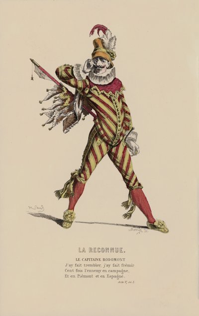La Reconnue, Le Capitaine Rodomont - French School