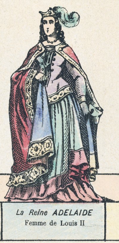 La Reine Adélaïde, Femme de Louis II - French School