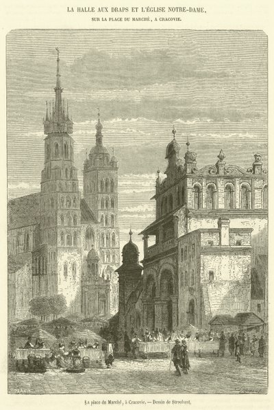 La place du Marché, à Cracovie - French School