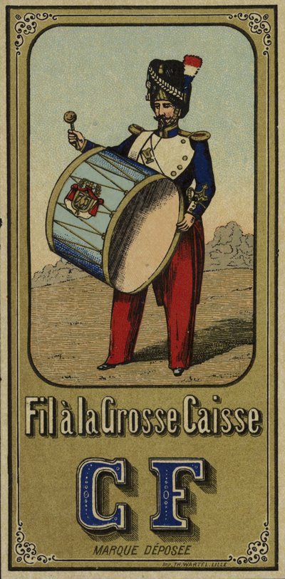 Étiquette pour fil de grosse caisse - French School