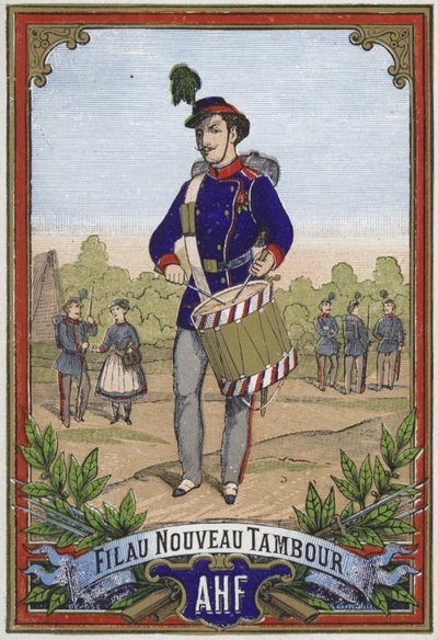 Étiquette pour fil de tambours - French School