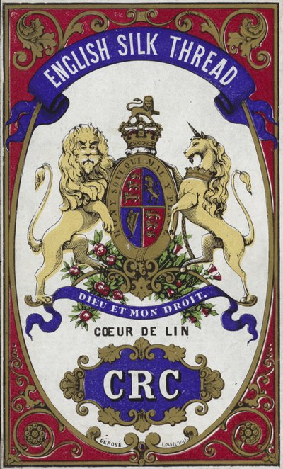 Étiquette pour fil de soie anglais - French School