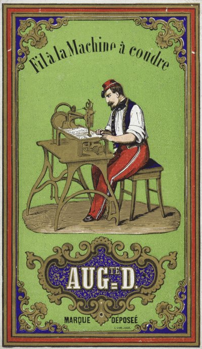 Étiquette pour fil de machine à coudre - French School