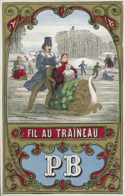 Étiquette pour fil de traîneau - French School