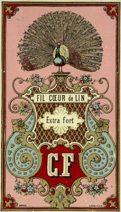 Étiquette pour fil de lin extra fort - French School
