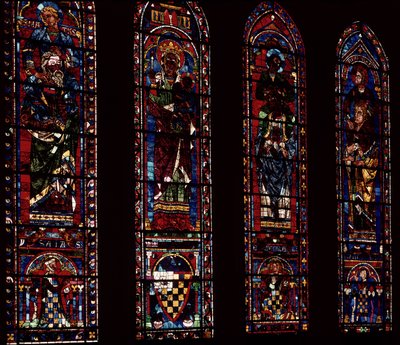 Vitraux en lancette du transept sud, c.1217-25 - French School