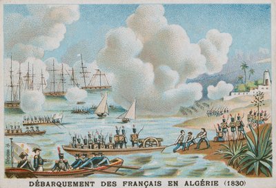 Débarquement des Français en Algérie, 1830 - French School