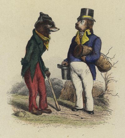 Le Loup et le Chien - French School