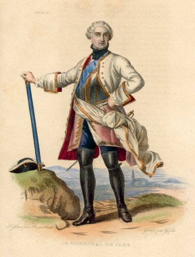 Le Maréchal de Saxe - French School