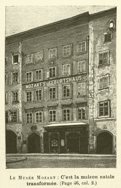 Le Musée Mozart - French School